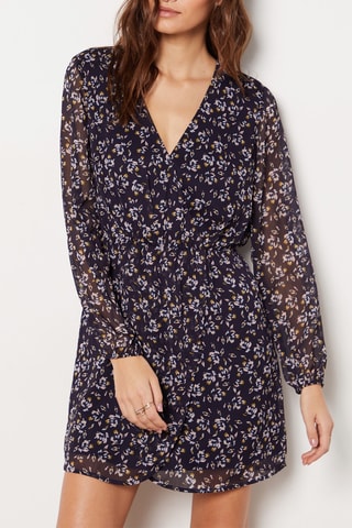 Robe portefeuille - Noir