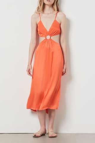 Robe midi - Orange