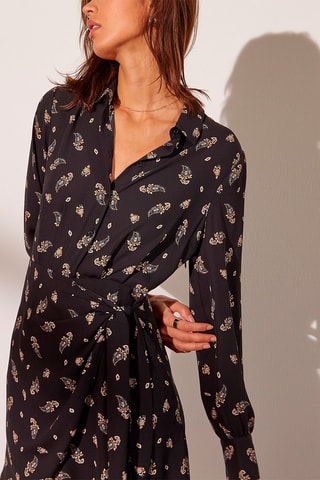 Robe portefeuille Romy Delavé sombre
