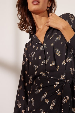 Robe portefeuille Romy Delavé sombre