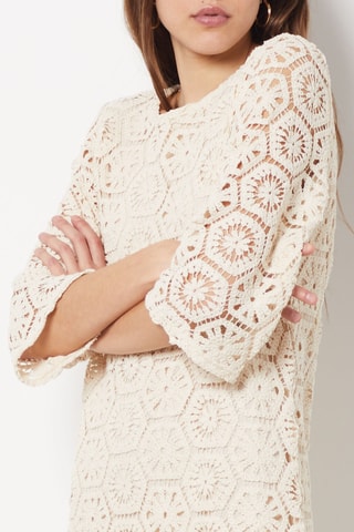 Vestido direito - Bege