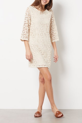 Vestido direito - Bege