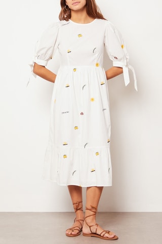Vestido comprido - Cru