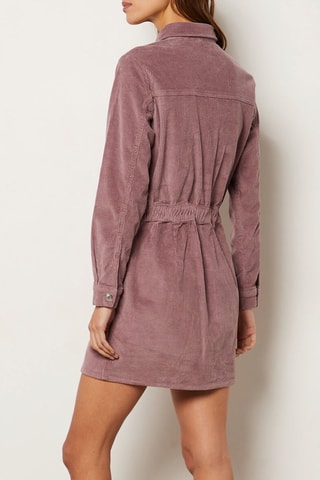 Robe courte en velours - Rose