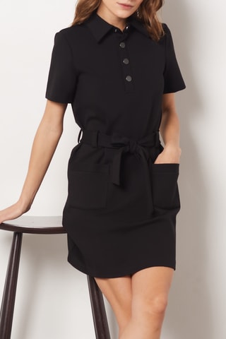 Vestido-camisa - Preto