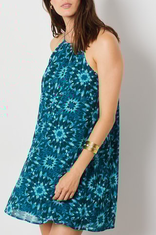 Vestido curto - Azul