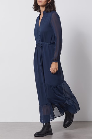 Robe longue - Bleu marine