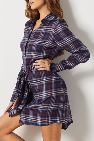 Vestido-camisa - Azul