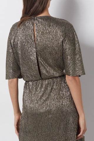 Vestido curto - Prateado