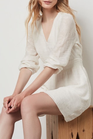Vestido estilo patinadora - Cru