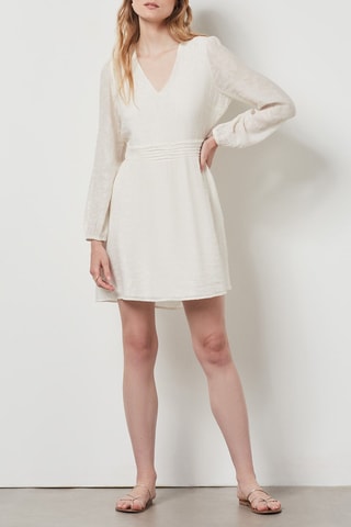 Vestido estilo patinadora - Cru