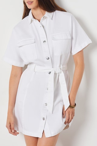 Robe chemise - Blanc