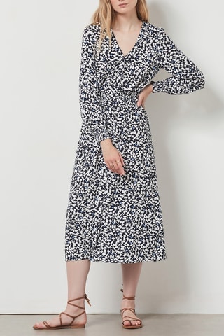 Robe midi - Bleu