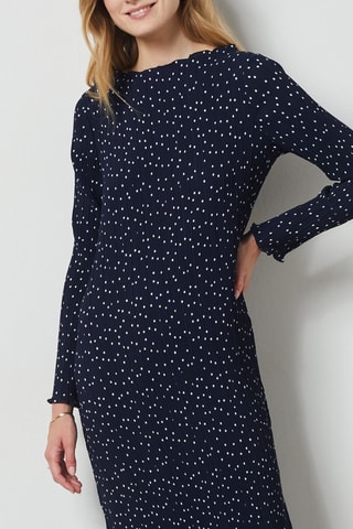 Robe plissée - Bleu
