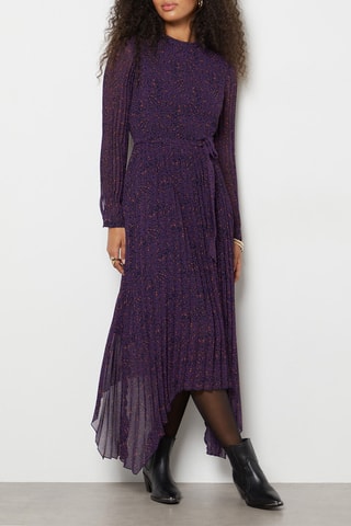 Robe plissée - Violet