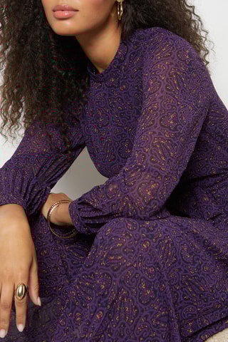 Robe plissée - Violet