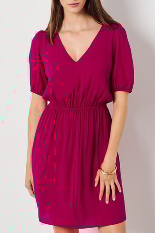 Vestido estilo patinadora - Fúcsia