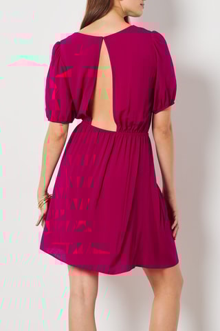 Vestido estilo patinadora - Fúcsia