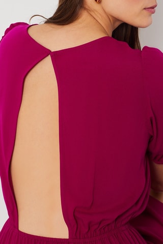 Vestido estilo patinadora - Fúcsia