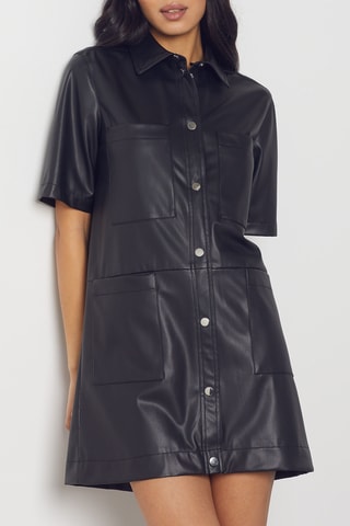 Vestido-camisa - Preto