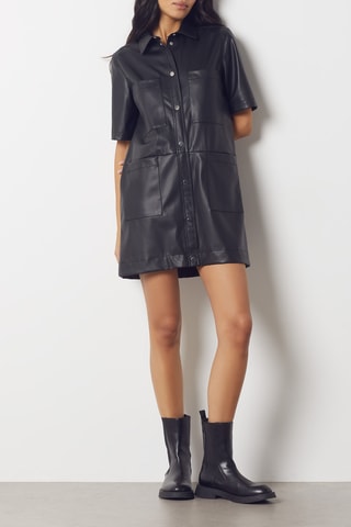 Vestido-camisa - Preto