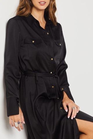 Vestido-camisa - Preto