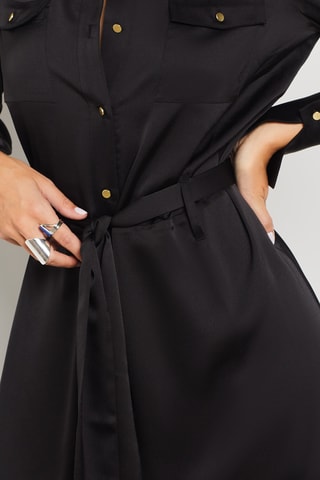 Vestido-camisa - Preto