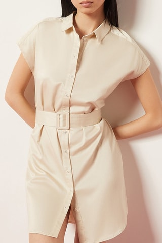 Robe chemise Ecru