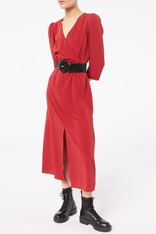 Robe midi Bordeaux