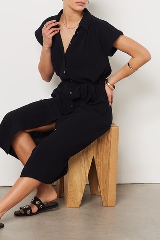 Robe chemise - Noir