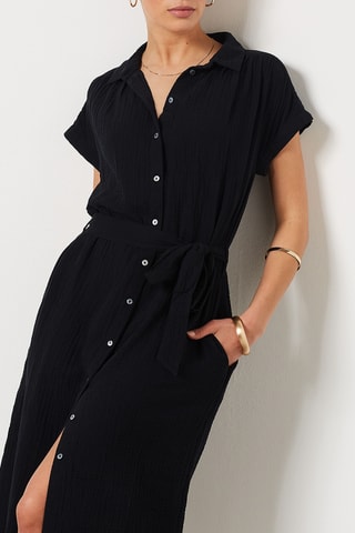 Robe chemise - Noir