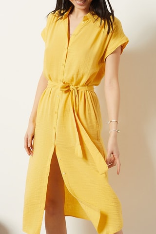 Robe chemise Jaune