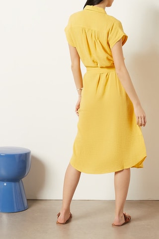 Robe chemise Jaune