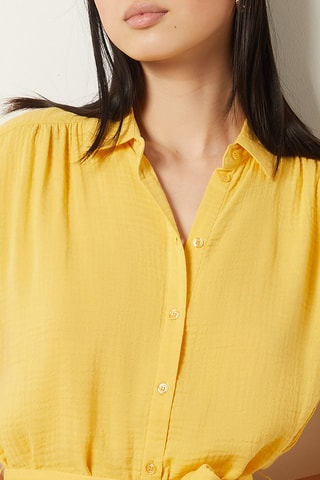 Robe chemise Jaune