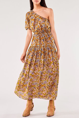 Robe longue Flore Kaki