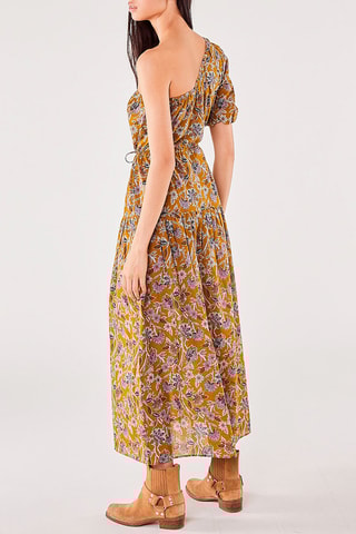 Robe longue Flore Kaki