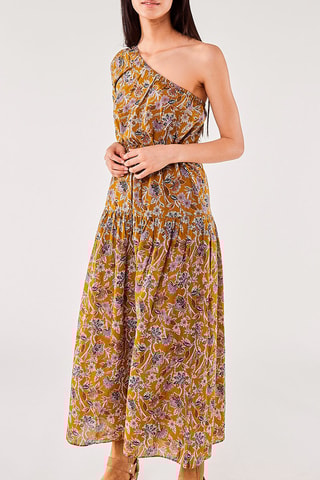 Robe longue Flore Kaki
