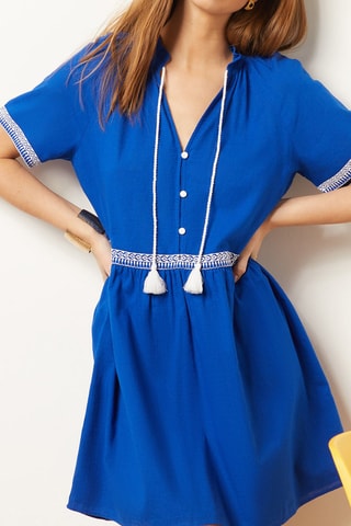 Robe droite Bleu