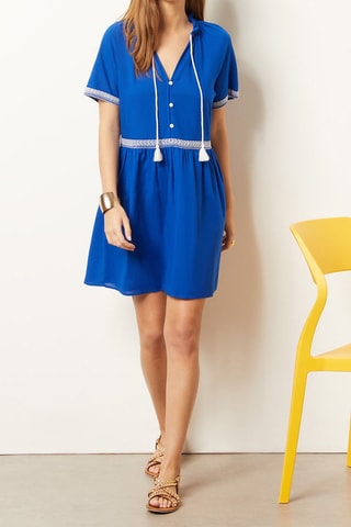 Robe droite Bleu