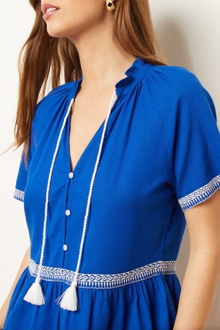 Robe droite Bleu