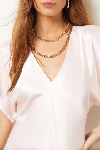 Robe trapèze Rose