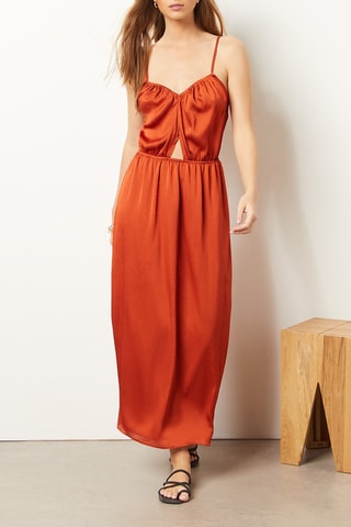 Robe longue Marron
