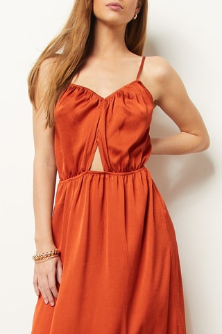 Robe longue Marron