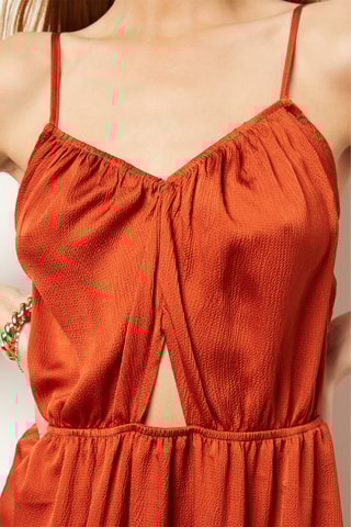 Robe longue Marron