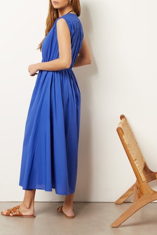 Robe chemise Bleu cobalt