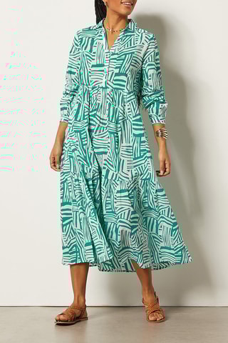 Robe midi Vert