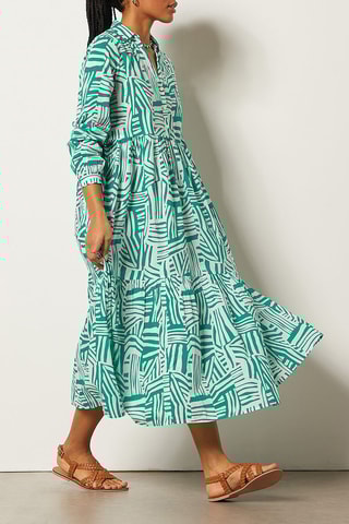 Robe midi Vert