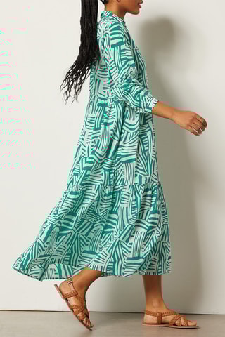 Robe midi Vert