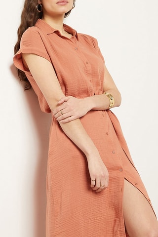 Robe chemise Marron