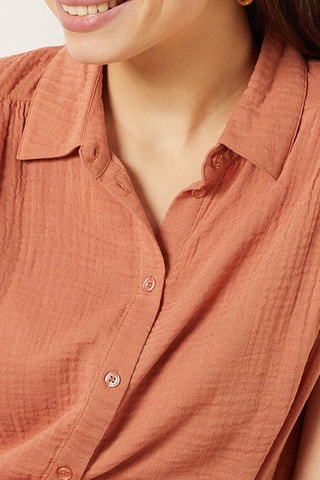 Robe chemise Marron